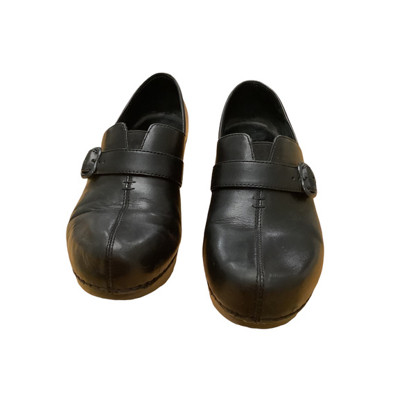 DANSKO BLACK LEATHER SLIP ON SHOES EU 39 US 8.5-9 - Picture 3 of 10